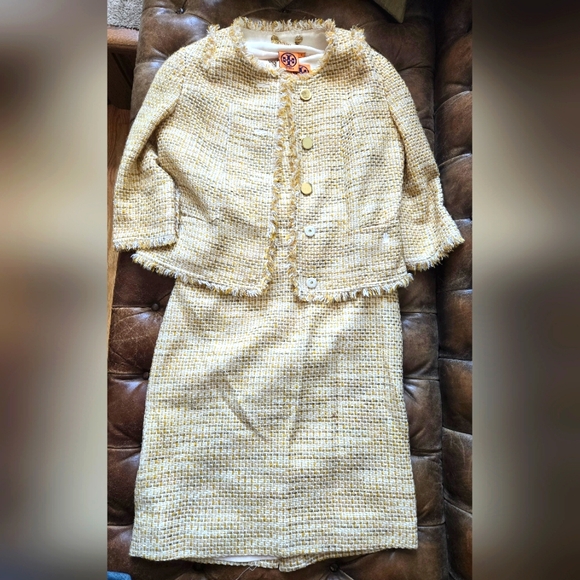 Tory Burch tweed dress and jacket - Picture 1 of 4
